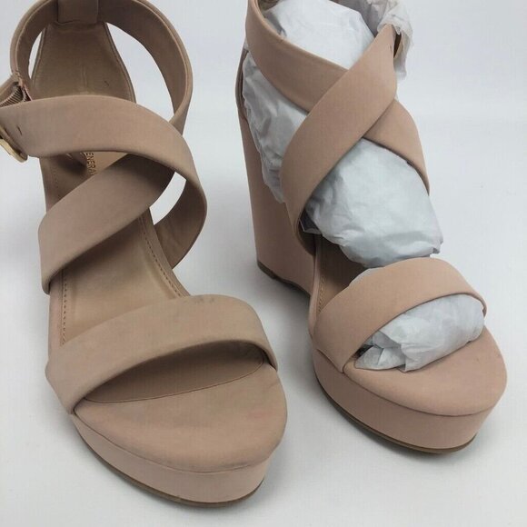 BCBGeneration Womens Jae Wedge Sandals Blush 9.5M - Picture 3 of 8